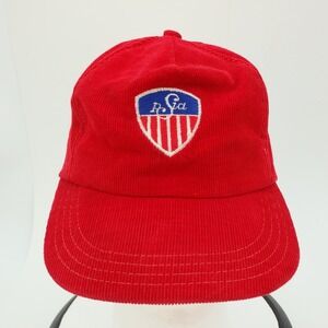 Professional Ski Instructors Corduroy Baseball Cap PSIA Logo Snap Back Vintage